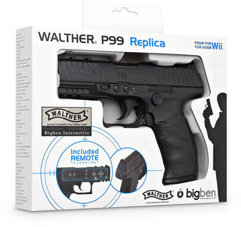 Wii Walther P99 Pistole Gun | Wii Remote integriert!